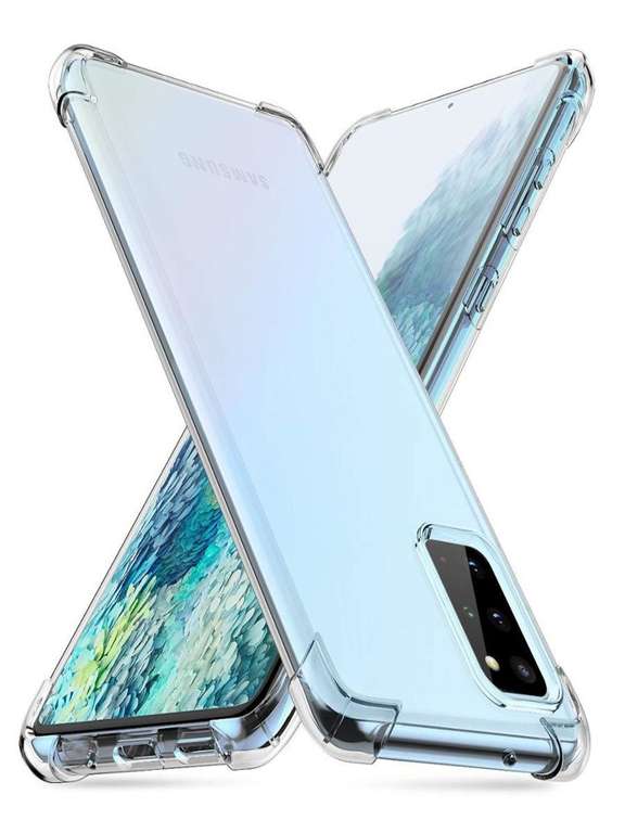 Противоударный чехол для Samsung Galaxy Note 10Lite/А81 силиконовый прозрачный с усиленными уголками Закончился