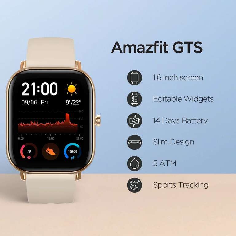 Умные часы Amazfit GTS с доставкой из России за 87$
