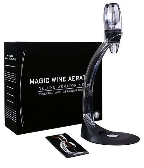 Аэратор для вина Magic Decanter Delux Aerator Set, черный