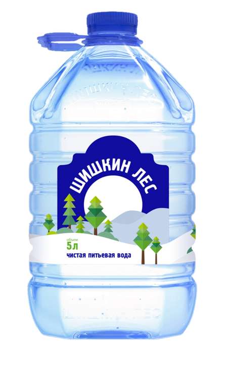 Вода питьевая Шишкин лес 5л (цена в магазинах и приложении Ленточка)