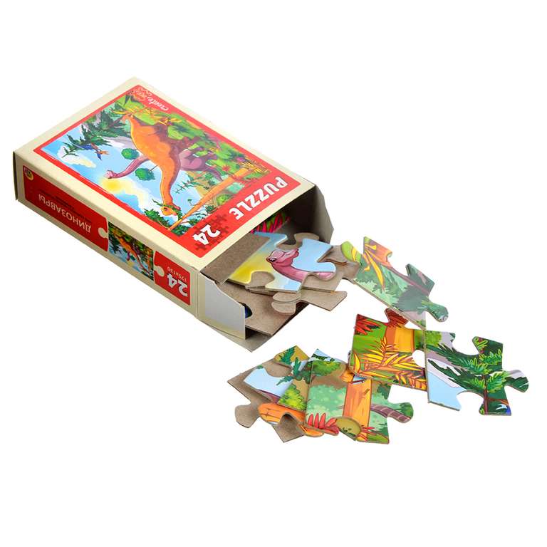 Вторая игрушка за 1₽ (например, 2 шт. Рыжий Кот пазлы 24 детали, картон, 17,5х13см)