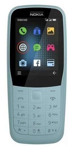 Телефон Nokia 220 4G Dual sim, бирюзовый