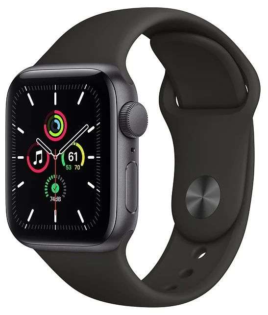 Умные часы Apple Watch SE GPS 40мм Aluminum Case with Sport Band, серый космос/черный