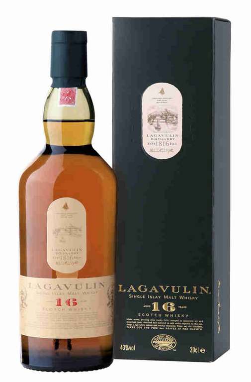 [не везде] Виски LAGAVULIN шотландский односолодовый 16 лет, 43%, Великобритания, 0.75 L