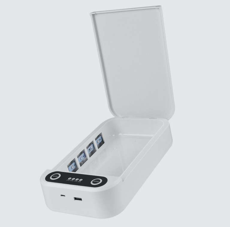 Ультрафиолетовый стерилизатор Lite Health для смартфона с функцией беспроводной зарядки