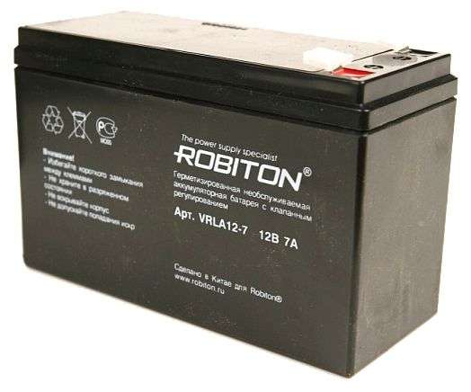 Аккумуляторная батарея Robiton VRLA 12-7 7 А·ч