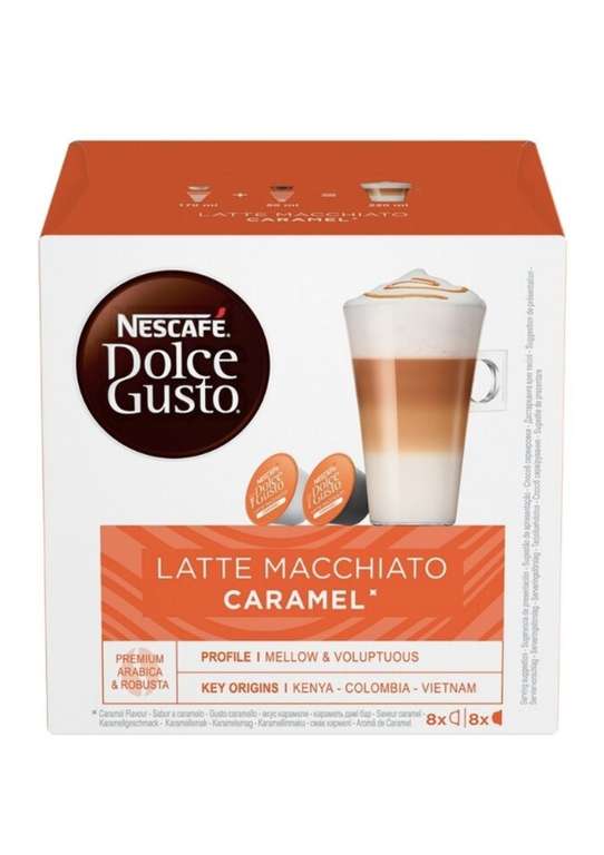 Кофе в капсулах Nescafe Dolce Gusto Latte Macchiato Caramel 8 порций, 16 капс.