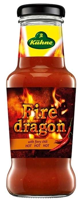 Соус Kuhne Spicy sauce Fire Dragon Томатный с острым перцем чили, 250мл