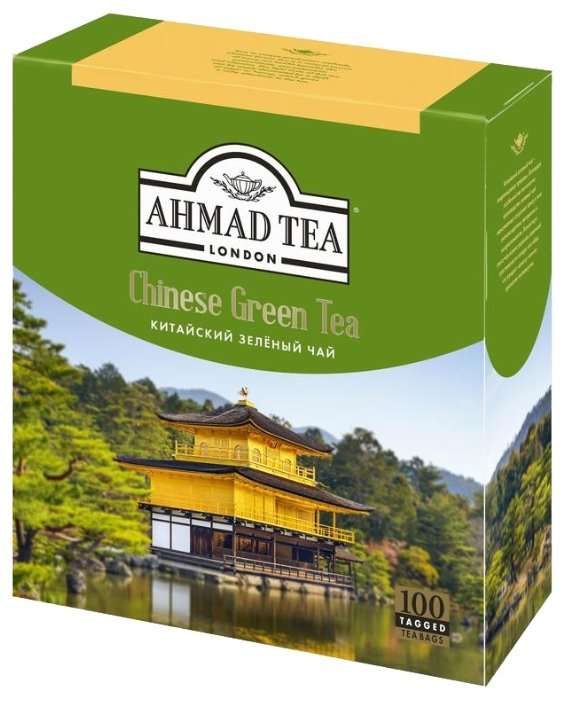 4 уп. зеленого чая Ahmad tea Chinese в пакетиках по 100 шт. (113₽ за шт) и др. в описании