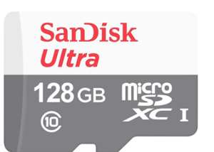 Карта памяти microSDXC UHS-I SANDISK Ultra Light 128 ГБ, 100 МБ/с, Class 10, SDSQUNR-128G-GN6MN (+ выбор в описании)