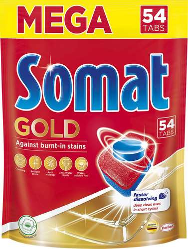 Таблетки для ПММ Somat Gold 324 шт. (11,6₽/штука или 9,3₽ с промокодом)