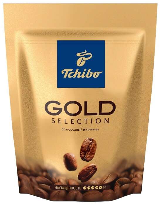 Кофе растворимый Tchibo Gold Selection, пакет, 285 г + еще в описании