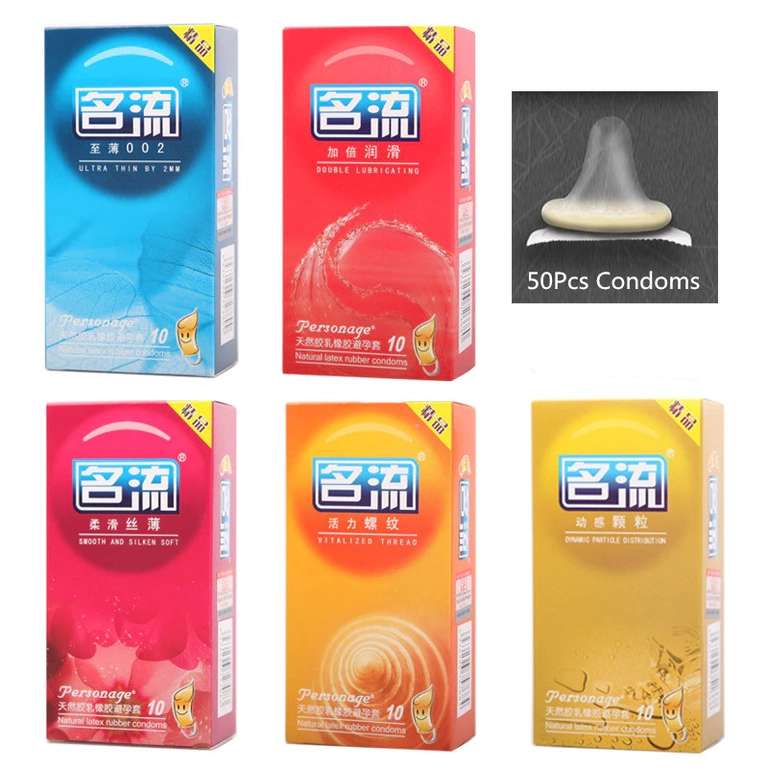 Презервативы Quality Condom 50 штук (5 видов)