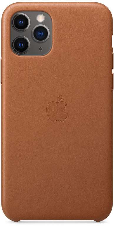 Клип-кейс Apple Leather для iPhone 11 Pro (золотисто-коричневый)