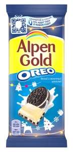 Шоколад Alpen Gold Орео, 95 г (цена зависит от города)