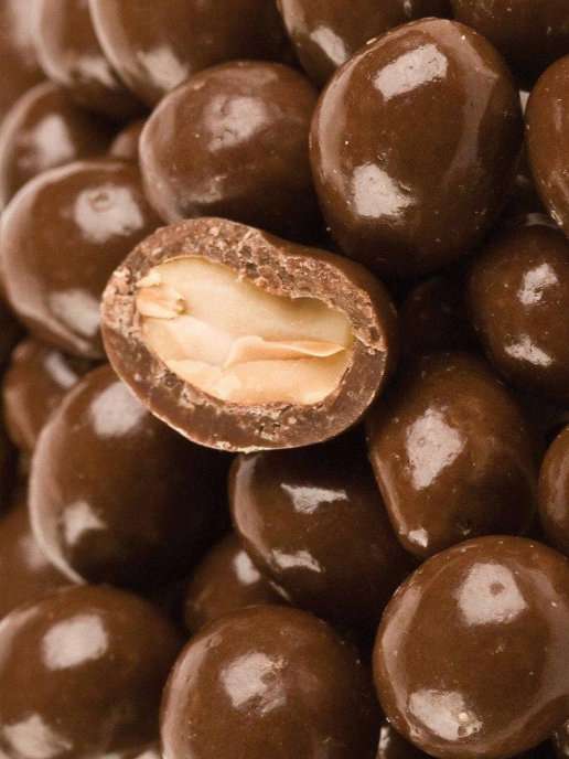 Арахис в бельгийском молочном шоколаде / арахис в шоколаде / 250 грамм