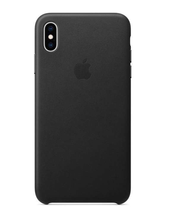 Клип-кейс Apple iPhone XS Max кожаный MRWT2ZM/A Black