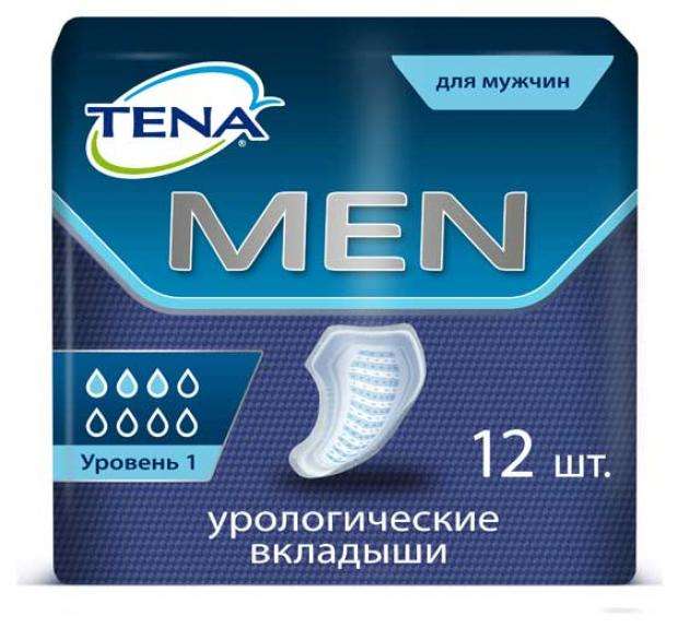 Прокладки-вкладыши урологические мужские Tena Men Уровень 1, 12шт