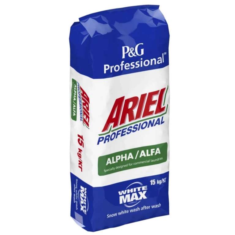 Стиральный порошок Ariel Professional Alpha для белого цвета 15 кг