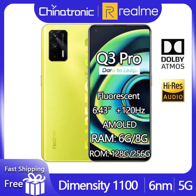 Смартфон realme Q3 Pro 5G 6+128/8+128/8+256 Гб
