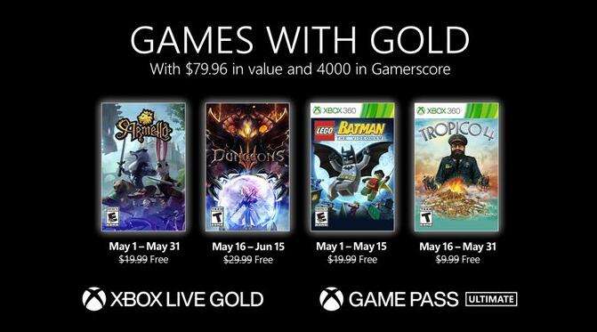 Бесплатные игры мая для подписчиков Xbox Live Gold