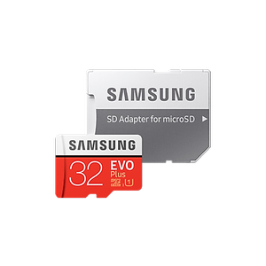 Карта памяти Samsung Evo Plus SDHC+SD MB-MC32GA/RU, 32ГБ