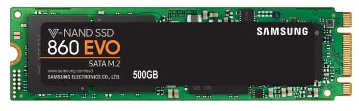 SSD Samsung 860 EVO 500GB (цена разная в зависимости от региона и продавца)
