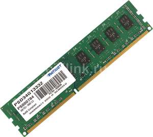 Оперативная память DDR3 4ГБ PATRIOT PSD34G13332, 1333 MHz