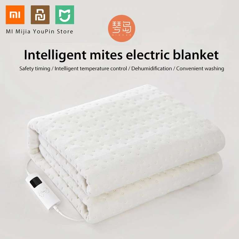 Одеяло с подогревом Xiaomi Youpin за $30.62