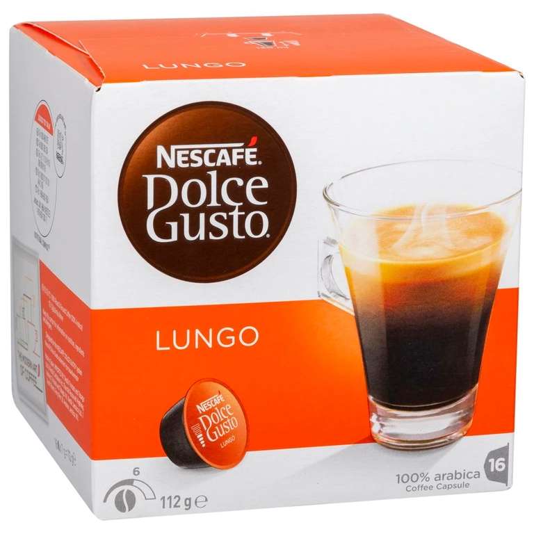 Три пачки кофе в капсулах Nescafe Dolce Gusto Lungo по 16 капсул