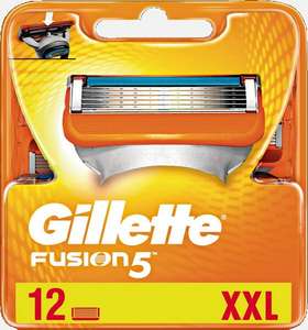 [Мск] Сменные кассеты для мужских безопасных бритв Gillette Fusion - 12 шт в уп.
