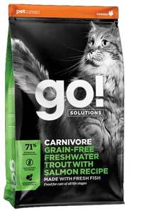 Сухой корм для котят и кошек GO! Carnivore, с лососем, с форелью 7.26 кг