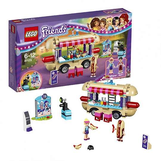 Lego Friends Парк развлечений: фургон с хот-догами 41129 за 949р. + самовывоз бесплатно (курьером от 99р.).