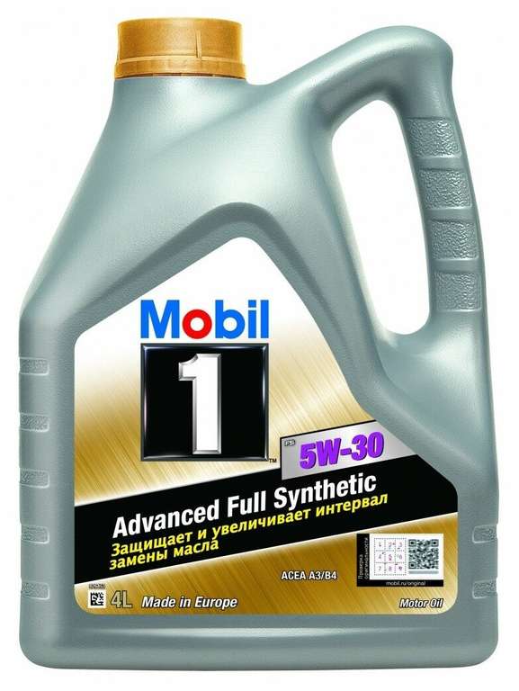 Синтетическое моторное масло MOBIL 1 FS 5W-30 4 л