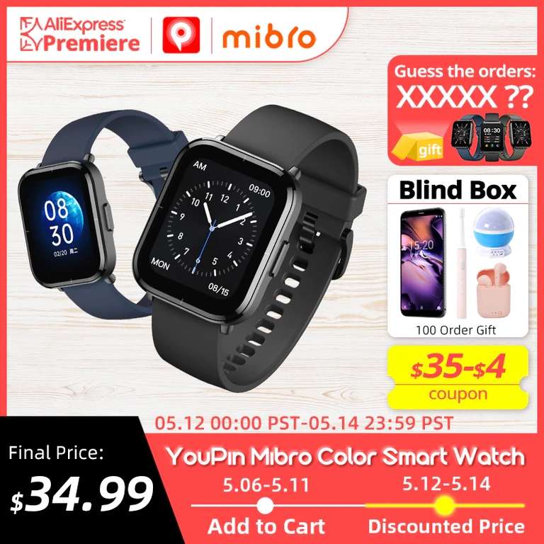 Смарт часы YouPin Mibro Color (новинка)