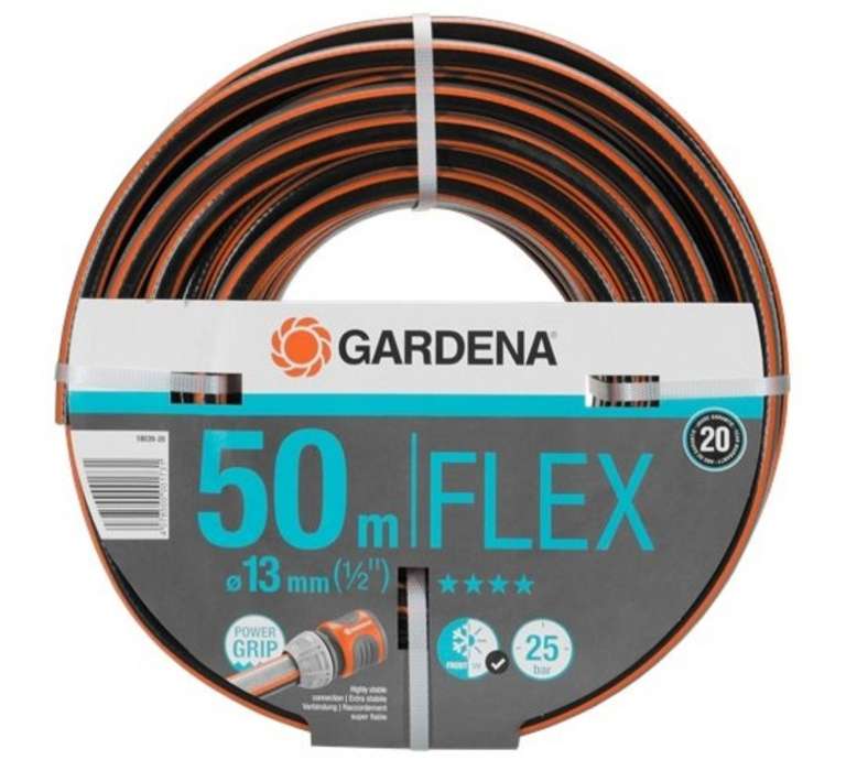 Шланг Gardena Flex 1/2" 50 метров оранжевый/чёрный