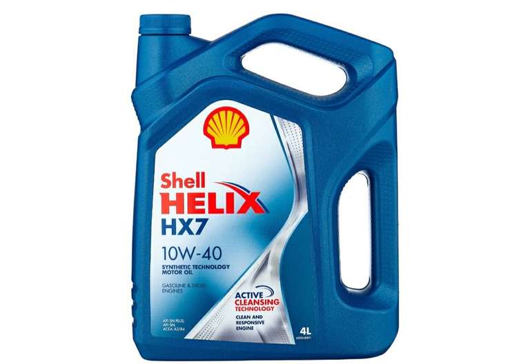 Полусинтетическое моторное масло SHELL Helix HX7 10W-40 4литра