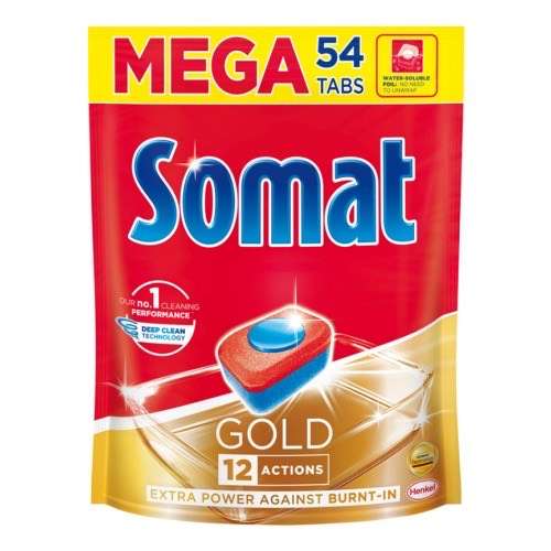 4шт. Таблетки для посудомоечных машин SOMAT Gold, 54 шт (416 руб за шт.)