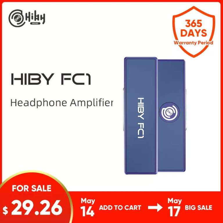 Усилитель для наушников Hiby FC1 (цена 1700₽ при оплате через Qiwi)