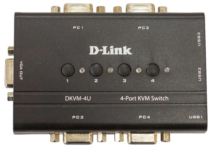 KVM-переключатель D-link DKVM-4U/С