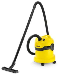 Профессиональный пылесос KARCHER WD 2, 1000 Вт, желтый