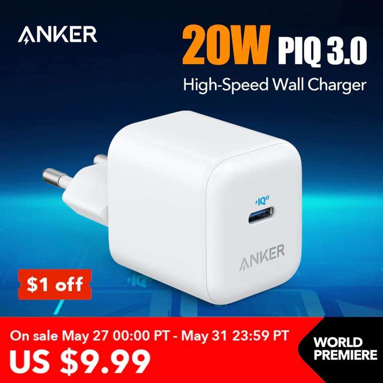 Зарядное устройство Anker PowerPort III 20W PIQ 3.0