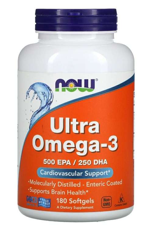 Now Foods Ультра Омега-3 (Omega-3 Ultra) 180 капсул
