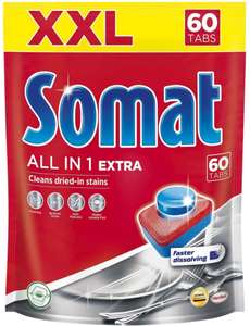 Таблетки для ПММ Somat All in 1 Extra 60 таблеток. Цена за 2 упаковки (другие моющие в описании)