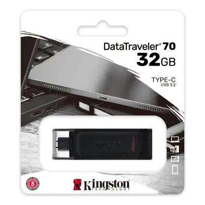 Флешка KINGSTON DataTraveler 70 DT70/32GB Type-C 32ГБ USB3.2