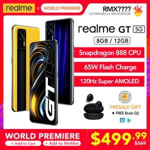 Смартфон realme GT (Global Version), 8+128GB