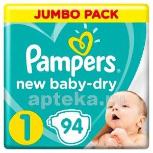 Памперсы PAMPERS NEW BABY-DRY, размер 1, N94