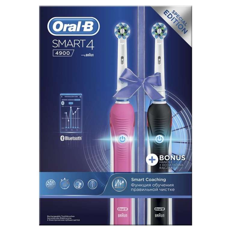 Зубная щётка Oral-B Smart 4 4900 (2шт)