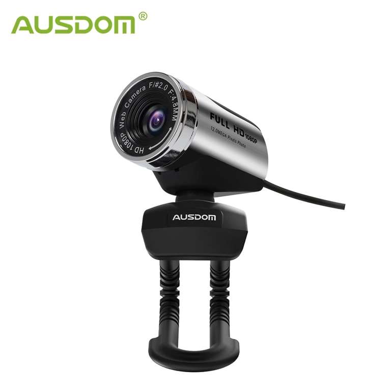 Веб-камера AUSDOM AW615 HD с микрофоном, USB 2,0, 1080P