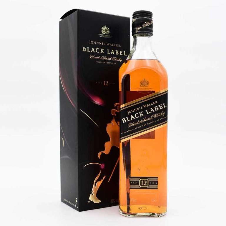 Виски JOHNNIE WALKER Black Label Шотландский купажированный 40%, 0.2л